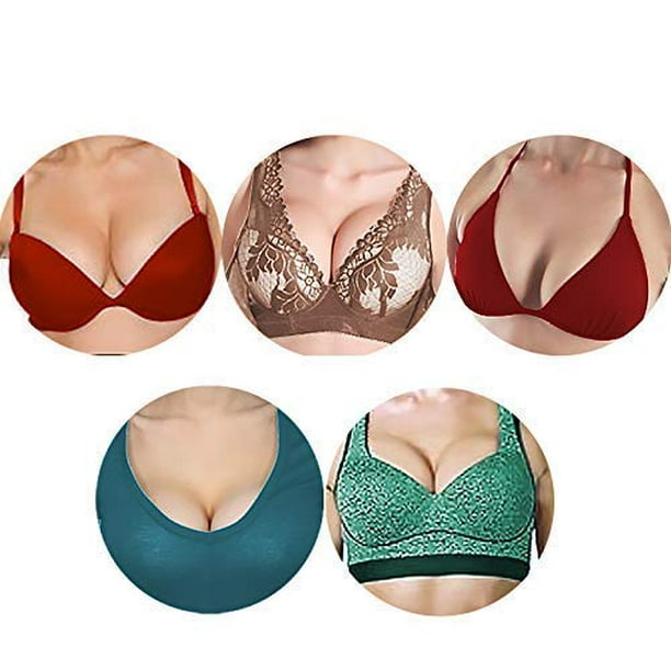 Breathable Silicone Bra Inserts, Semi-Adhesive Breast Enhancer, Breast Gel  Pads, Sports Bra Pads Push up Booster