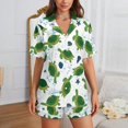 thumbnail image 2 of Sdmnsg-T Tropical Summer Surfboard Women Pajama Set Short Sleeve Comfy Pjs Sets 2 Piece Lounge Set, 2 of 8