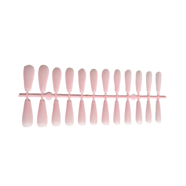Puntas de uñas postizas Qarigey Rosa transparente TJP1170-Y1-B1