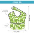 thumbnail image 4 of Kdxio Green White Flowers Bibs For Babies, Baby Bibs for Eating, Toddler Bibs, Waterproof Bibs, Feeding Bibs, for Toddlers, Boys, Girls, 4 of 8