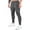 Dark Gray, variant on Inleife Mens Pants Men Corset Solid Color Pockets Zipper Pull Rope Fashion Casual Comfort Pants