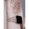 thumbnail image 5 of Spencer Metal Replacement Watch Strap Bands Wristband Bangle Bracelet Compatible for Apple iWatch Series 7 6 5 4 3 2 1 38mm 40mm For Women Girls "Rose Gold", 5 of 5