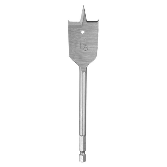 Uxcell Spade Drill Bit 1-1/8" Paddle Flat Bits for Woodworking Fiberglass Silver Tone