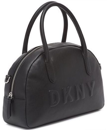 DKNY Womens Tilly Mini Dome Crossbody Bag Gray 