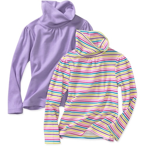 Garanimals Baby Girls' Turtlenecks, 2Pack