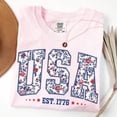 thumbnail image 4 of 4th of July Shirt USA Shirt Fourth of July Shirt American Flag Shirt American Citizen Shirt Floral United States Shirt, 4 of 4