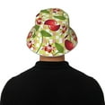 thumbnail image 5 of Honeii Cherries and Ladybirds for Unisex Bucket Hat Waterproof Rain Hat Reversible Shiny Rave Bucket Hat for Concert Festival Boonie Cap, 5 of 6