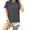 Dark Gray, variant on yillto Womens Cotton Shirts Summer Basic Casual Loose Short Sleeve Crew Neck Tshirts Tops Clothes