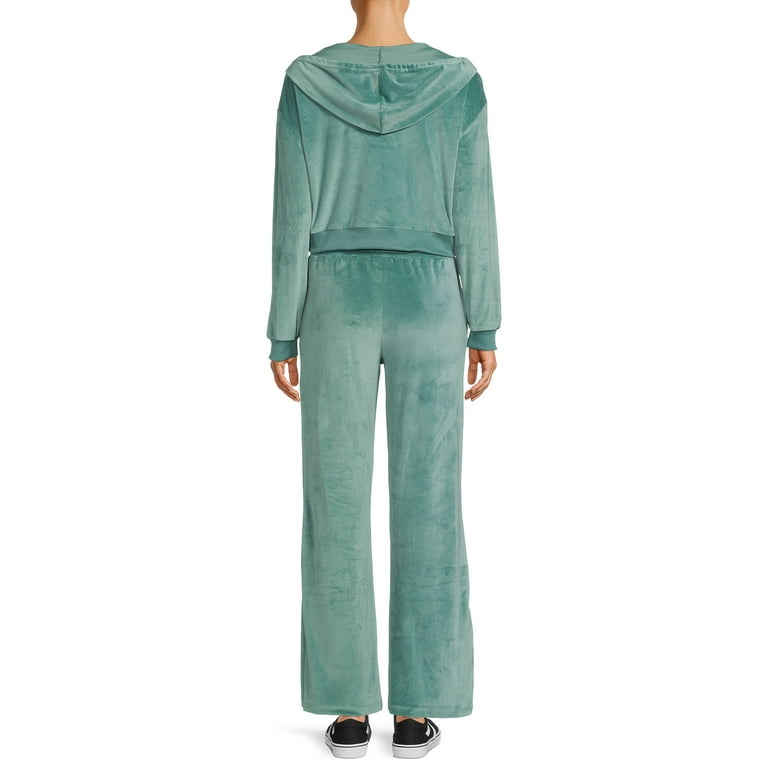 Velour hoodie online and pants