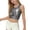 Black, variant on Girls Shiny Metallic Tank Tops Summer Sleeveless Ruffle Trim Crop Top Vest Belly Dance Sparkly Stage Y2k Outfits( Gold, 7-8 Years )