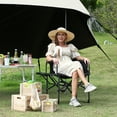 thumbnail image 4 of CazToi Chaise de Réalisateur Capacité 400 Lb Chaise de Camping Pliante Portable Table d'Appoint Rangement, 4 of 9