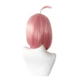 thumbnail image 4 of Peluca sintética corta y recta para cosplay de anime color rosa, 4 of 6