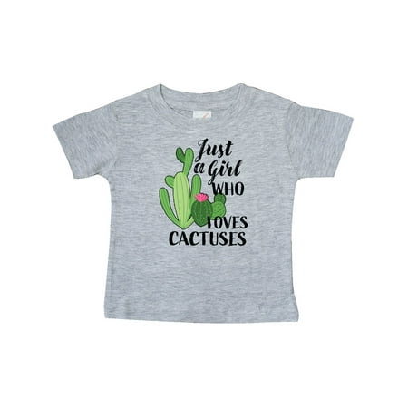 

Inktastic Just a Girl Who Loves Cactuses Gift Baby Girl T-Shirt