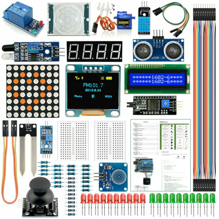 Yannee for Arduino Kit UNO R3 Nano V3.0 2560 Mega 328 Project Starter 85  Pcs/Set