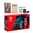 thumbnail image 1 of Nintendo Switch Neon Red Blue Joy-Con Console Set, Bundle With Super Mario Odyssey And Mytrix Accessories Nintendo HADSKEAAA, 1 of 2