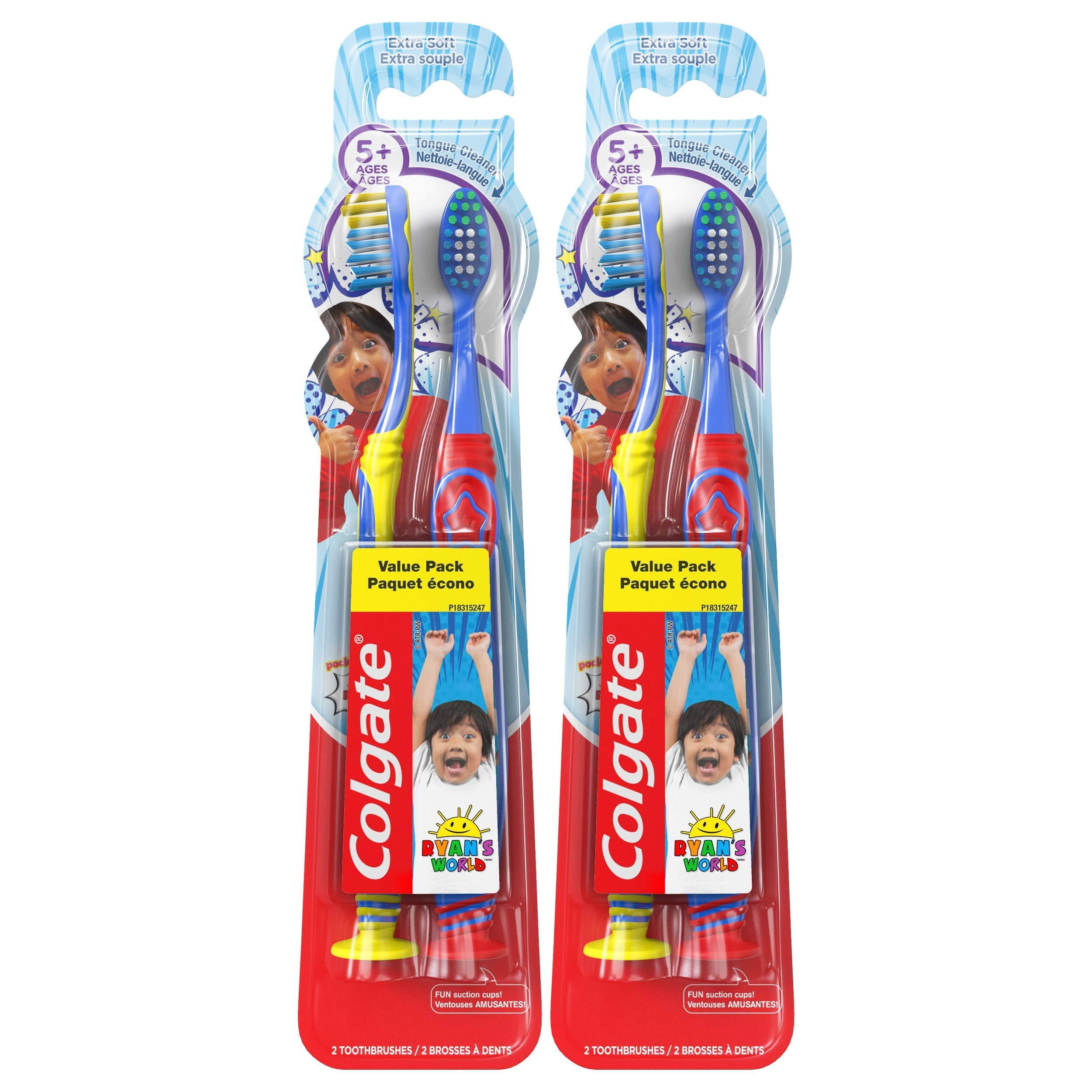 Colgate Kids Toothbrush with Extra Soft Bristles, Ryan's World - 4