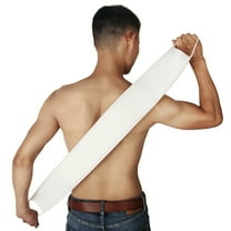 MODANU Exfoliating Back Scrubber, Back Scrubber for Shower Double-Sided Exfoliating & Cleansing Back Scrubber with Handle for Body Shower Deep Cleans Skin Massages