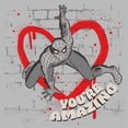 thumbnail image 2 of Mens Marvel: Spider-Man You Are Amazing Love Graffiti T Shirt, 2 of 5