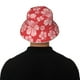 thumbnail image 5 of Balery Red Hibiscus Flower Sombreros para el sol para hombre y mujer, sombrero de pescador con UPF 50+, 5 of 6