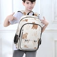thumbnail image 6 of FORMRS Unisex School Backpack 17" Student Travel Bag with Laptop Compartment, Gray Bears, 6 of 7