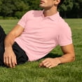 thumbnail image 5 of Luvrsol Mens T Shirt Solid Basic Turndown Collar Short Sleeve Regular Fit Plain Cotton Daily Tops S-3XL, 5 of 8
