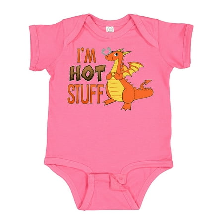 

Inktastic I m Hot Stuff- Cute Dragon Gift Baby Boy or Baby Girl Bodysuit