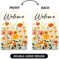 thumbnail image 3 of Welcome Fall Floral House Flags 28x40 Double Sided Wildflower Garden Flag Autumn Flags for Outside Farmhouse Porch Decorations Thanksgiving Yard Flag, 3 of 6