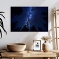 thumbnail image 3 of Elephant Stock Woodlands Milky Way Wall Art - Horizontal Canvas Wall Art - Living Room Wall Decor - Astronomy & Space Canvas - Blue And Purple Decor - 24" x 16", 3 of 8