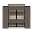 thumbnail image 5 of Atlin Designs 104" Modern Wood Queen Murphy Bed and 2 Bookcases in Bark Gray, 5 of 13