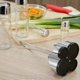 thumbnail image 4 of Condiment Holder Seasoning Rack 4 In 1 Oil Vinegar Dispensers Salt Pepper Shakers Glass Cruet Set, 4 of 5