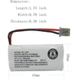 thumbnail image 2 of Pack of 4 BT1021 BBTG0798001 Battery Compatible with Uniden DECT 6.0 BT1008 BT-1021 BT1016 Cordless Phone, 2 of 7