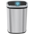 thumbnail image 1 of BestOffice 13 Gallon (50L) Touchless Automatic Trash Can, Kitchen Waste Bin with Lid for Home & Office Use, Stainless Steel, Silver, 1 of 7