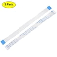 thumbnail image 1 of Cable plano flexible Uxcell de 22 pines FPC FFC tipo A PE blanco 5 piezas, 1 of 6