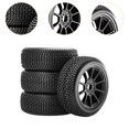 thumbnail image 6 of Almencla 4 Pieces 1/8 RC Car Tires Tires Wheel DIY Replacement RC Spare Parts Remotes Control Vehicle Short Course Truck Crawler Truck black, 6 of 8