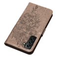 thumbnail image 4 of SaniMore Case for Samsung Galaxy S24 Plus, PU Leather Skin with Luxury Embossed Butterfly [Wrist Strap & Card Slots & Flip Kickstand] ull-body Shockproof Business Wallet Cover, Gray, 4 of 10