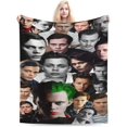 thumbnail image 3 of Blanket Bill Skarsgard Throw Flannel Blankets UltraSoft Micro Fleece Blanket Warm Cozy Plush Gift for Room Decoration Sofa,Office Bed car Camp Couch Beach, 3 of 9