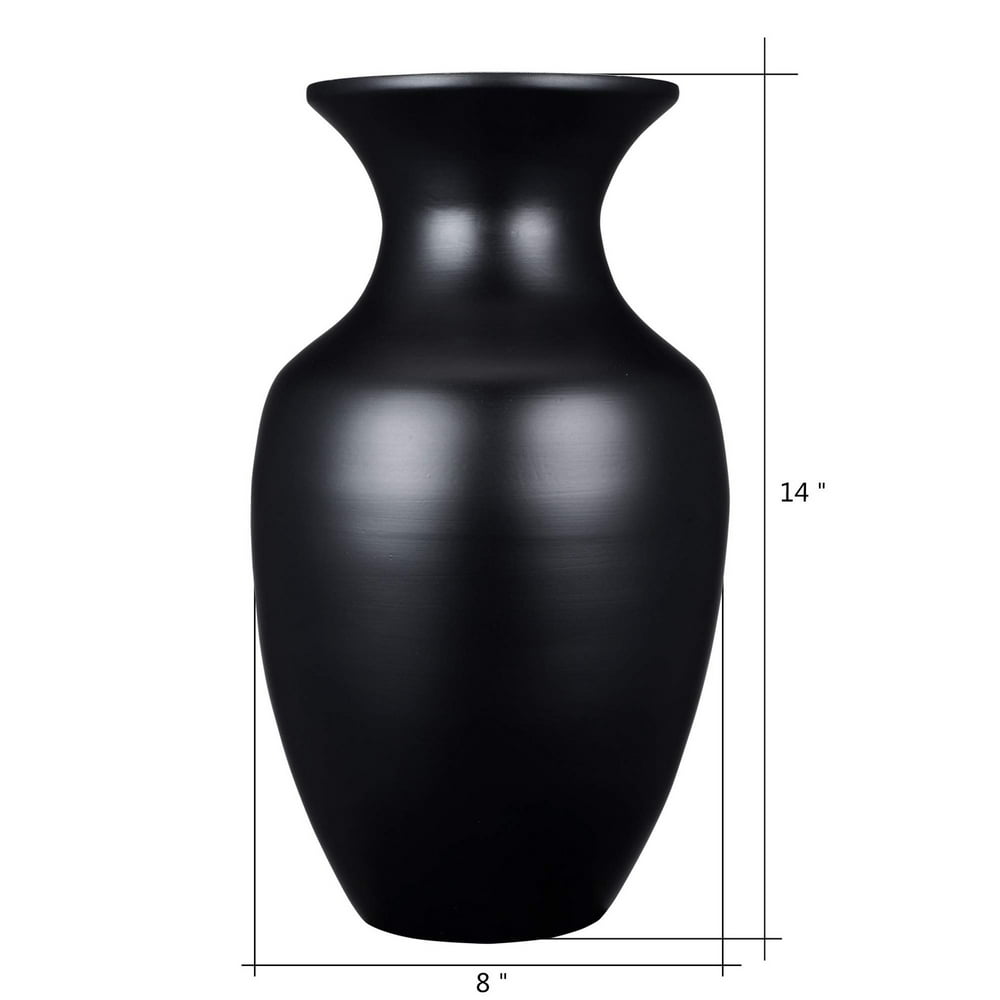 Villacera Handcrafted 14? Tall Black Bamboo Vase