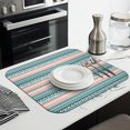 thumbnail image 3 of Bohemian style kitchen drying pad 16x18 Inch crafted with durable microfiber, super absorbent, washable, and reusable for everyday kitchen use, 3 of 7