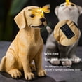 thumbnail image 7 of openpig Solar Dog Garden Statues Decor, Outdoor Fairy Dogs Figurines Accessories Decorations with LED Lights Home Patio Balcony Yard Lawn Ornaments, 7 of 7