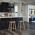 thumbnail image 3 of Maven Lane 26" Luna Counter Stool with Light Oak Wood Finish - Artisan Crafted Backless Counter Height Stool with Oval Seat for Unmatched Comfort - Adds Warmth & Style to Your Kitchen, Dining Area, 3 of 12