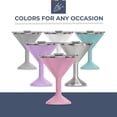 thumbnail image 5 of ORCA Tini Copa de Martini de acero inoxidable de 13 oz | Vaso con aislamiento térmico para cualquier fiesta al aire libre, picnic, piscina, playa y patio — Perla, 5 of 5