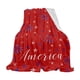 thumbnail image 2 of Independence Day Printed Flannel Blanket Conditioning Blanket Sofa Blanket Nap Conditioning Sheet Blanket Holiday Gift, 2 of 8