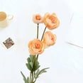 thumbnail image 4 of D-GROEE Artificial Camellia Flowers, Real-Touch Dew Lotus Camellia Simulation Tabletop Flower for Party, 4Pcs Home Office Arrangements Indoor Outdoor Decoration-Champagne, 4 of 6