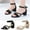Black, variant on Womens Heeled Sandals 2025, Fashion Ankle Strap Open Toe Vacation Womens Footwear Beige Size 8