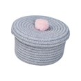 thumbnail image 2 of Abbracc Hand Woven Rope Basket Nursery Organizers for Tabletop Bedroom Living Room Gray, 2 of 8
