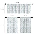 thumbnail image 4 of LALILO Kitchen Curtains and Valances Set of 3 36" Tie Dye Window Treatment Tiers for Window Decor, 4 of 5