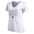 thumbnail image 2 of Women's White Florida Panthers City Pride V-Neck T-Shirt, 2 of 3