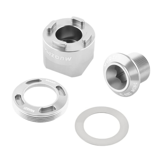 Herramienta de instalación y extracción de tapa de biela, herramientas de desmontaje, extractor de biela de bicicleta de aleación de aluminio 4 piezas
