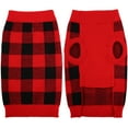 thumbnail image 7 of PUMYPOREITY Dog Sweater Vest Turtleneck Dogs Knitted Sweatshirt, Cold Weather Puppies Grid Pullover Pajamas, Autumn Winter Warm Pet Clothes Christmas Costumes for Small Medium Dogs Cats, 7 of 7