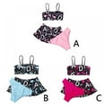 thumbnail image 3 of Kids Girls Split Swimsuit 3-Piece Bathing Suit Beach Bikini Sets Stylish Shorts Skirt + Vest + Underwear Durable Swimwe for Teens & Children Girl, 3 of 4